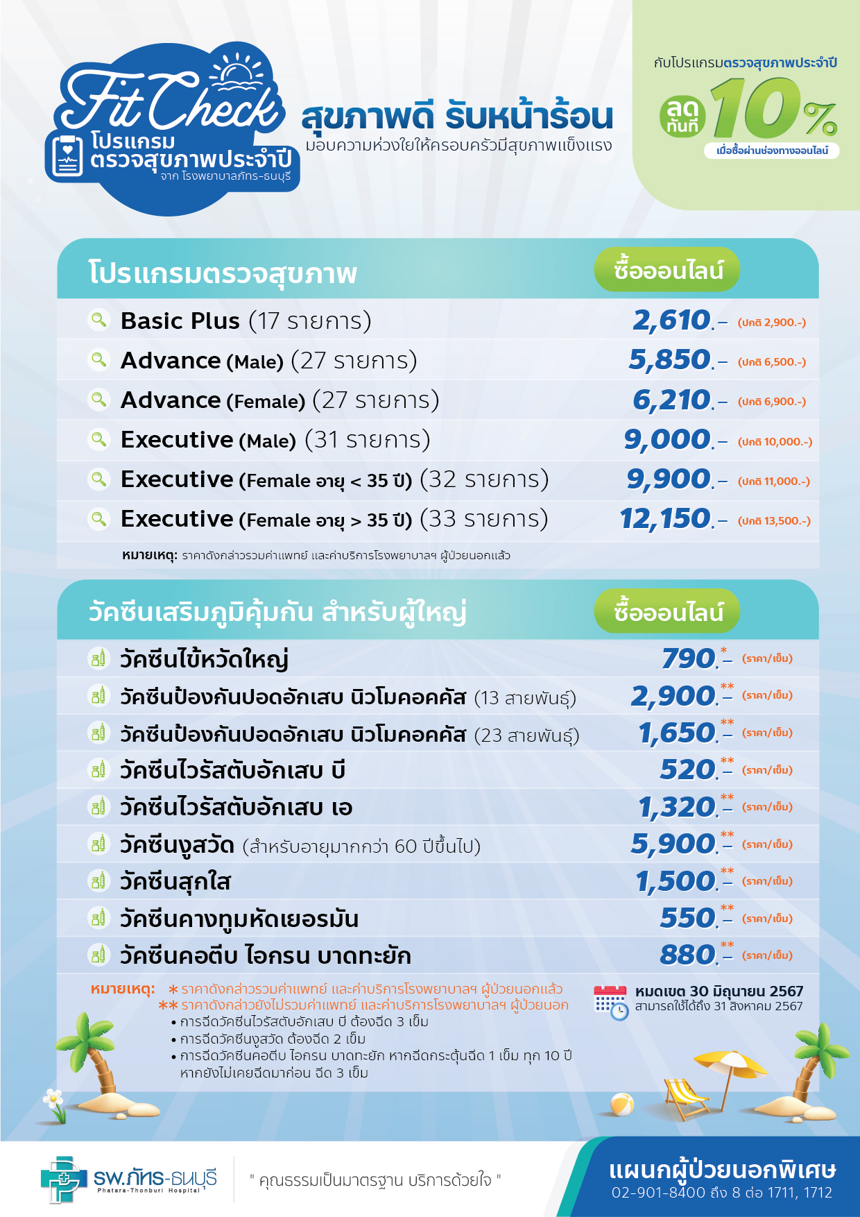 Fit Check สุขภาพดี รับหน้าร้อน